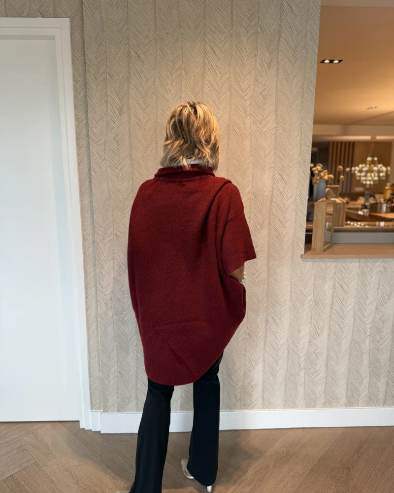 Trui Sonja | Bordeaux - Afbeelding 2