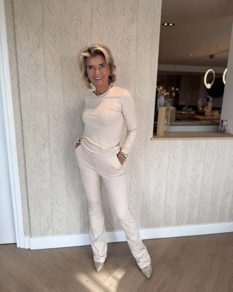 Flared pantalon Napels | Sand