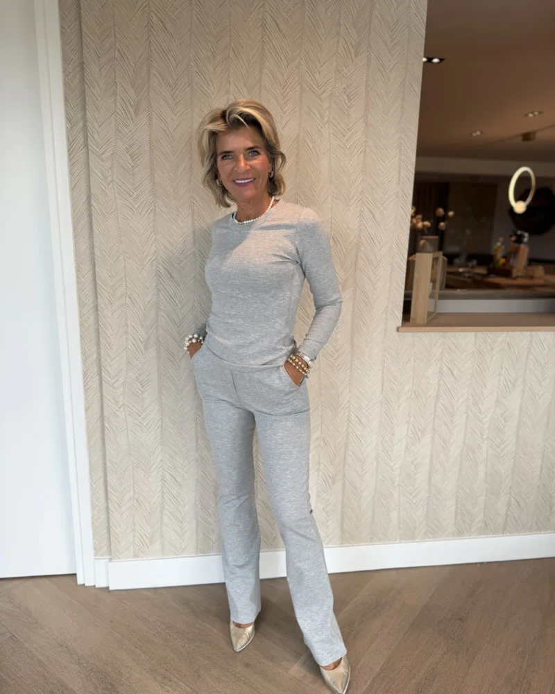 Flared pantalon Napels | Grijs