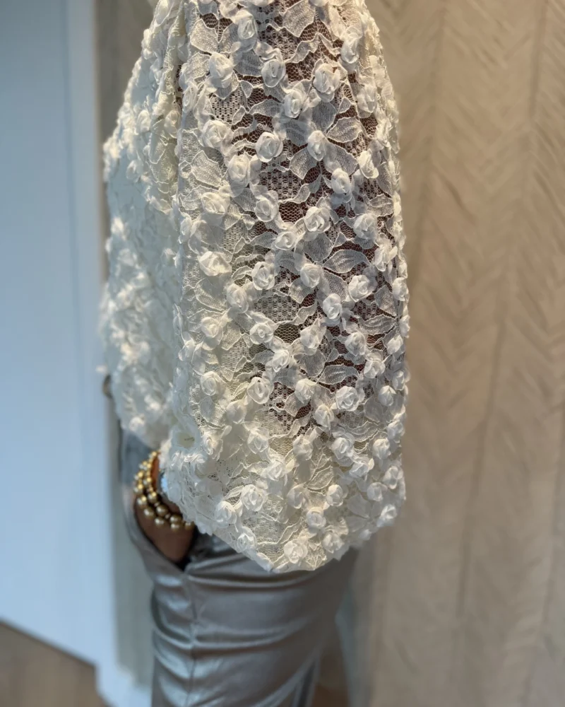 Blouse Lara | Beige - Afbeelding 2