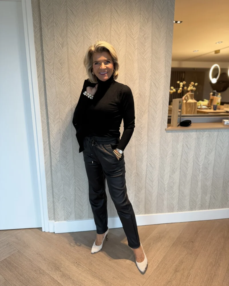 Coating broek Mia | Zwart