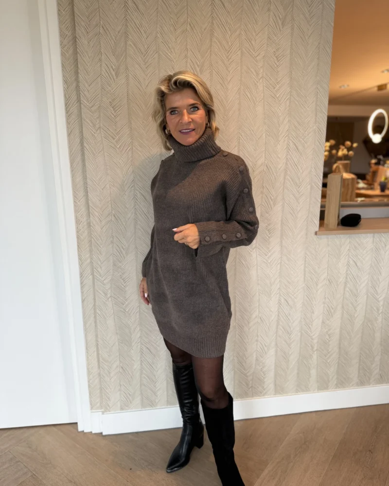 Trui jurk Didi | Bruin