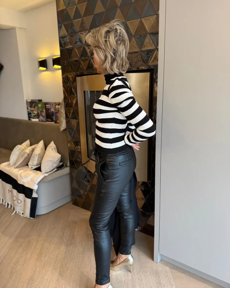 Broek Paperbag | Leer - Afbeelding 2