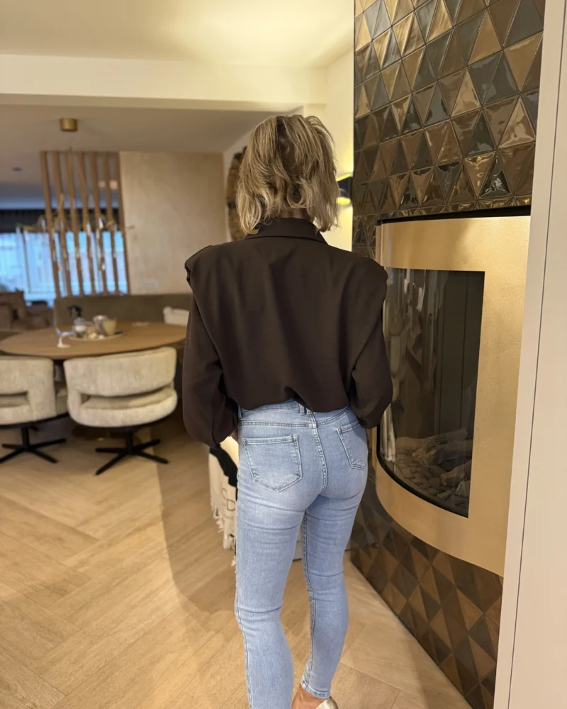 Blouse Michelle | Bruin - Afbeelding 2