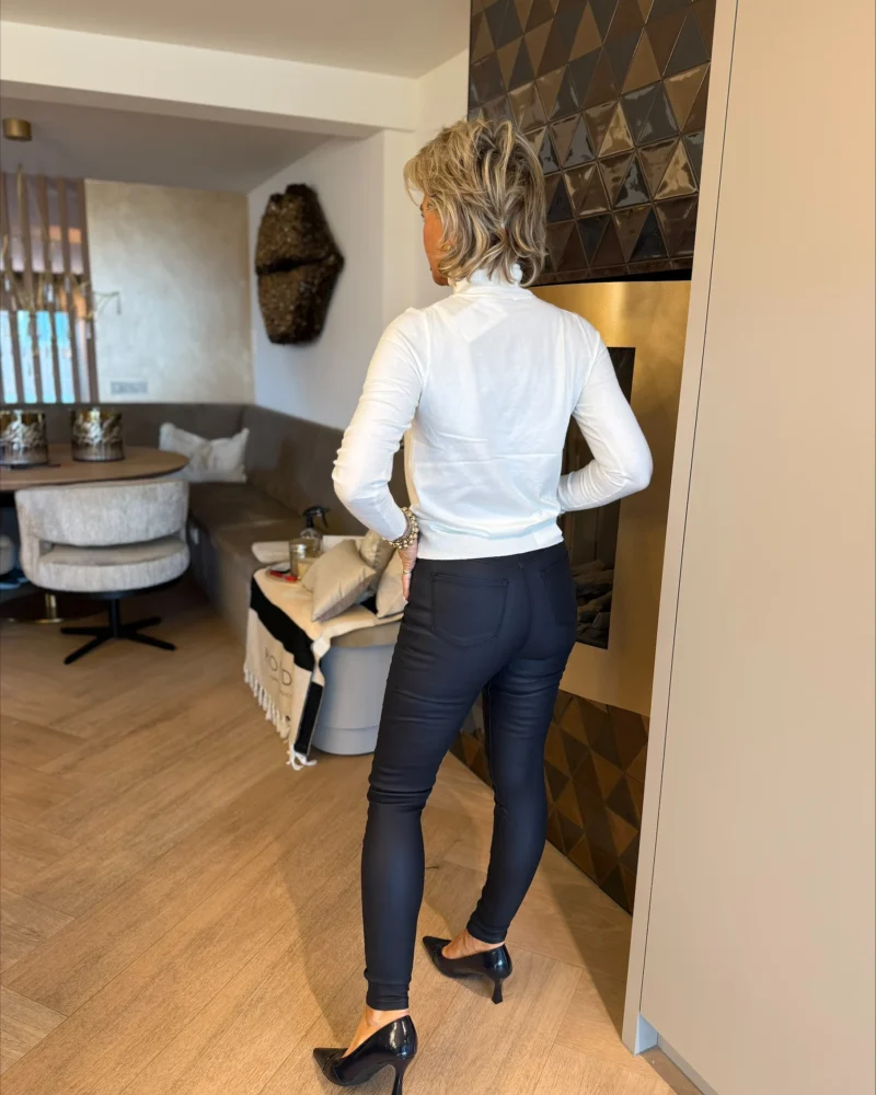 Broek Issa | Navy | Waxcoating - Afbeelding 2