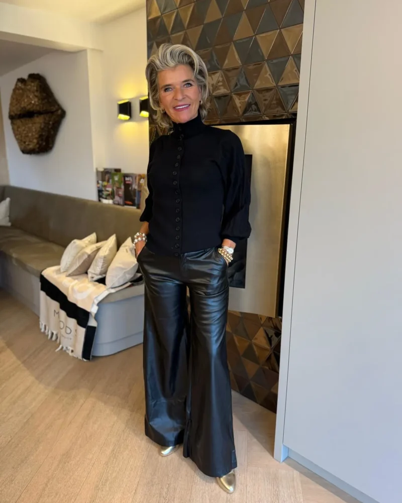 Wide Leg leder