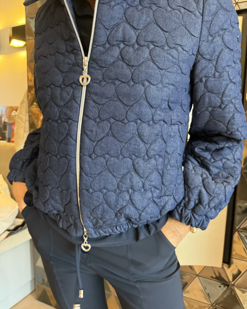 Bomberjack Jeans Hearts | Navy - Afbeelding 3