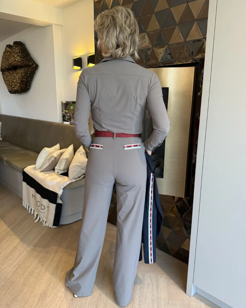 Pantalon Wijd Turijn | Taupe - Afbeelding 2