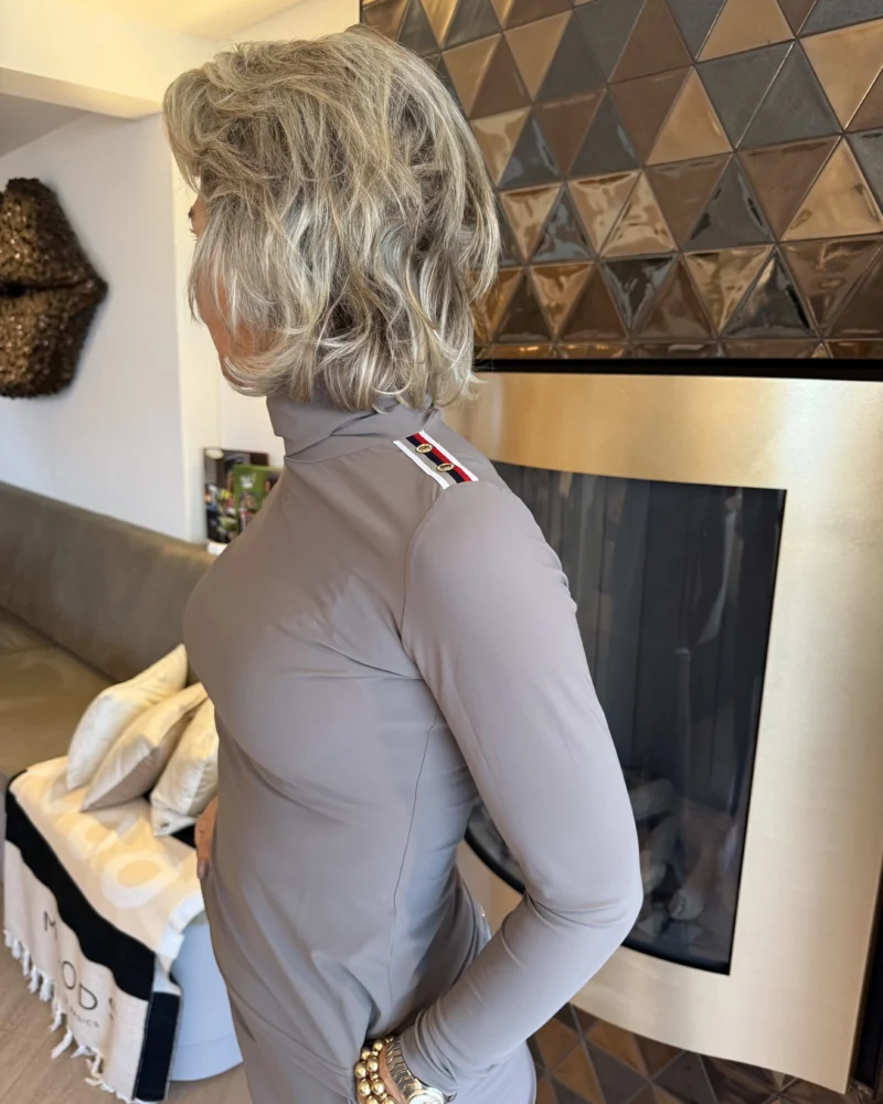 Shirt Col Turijn | Taupe - Afbeelding 2