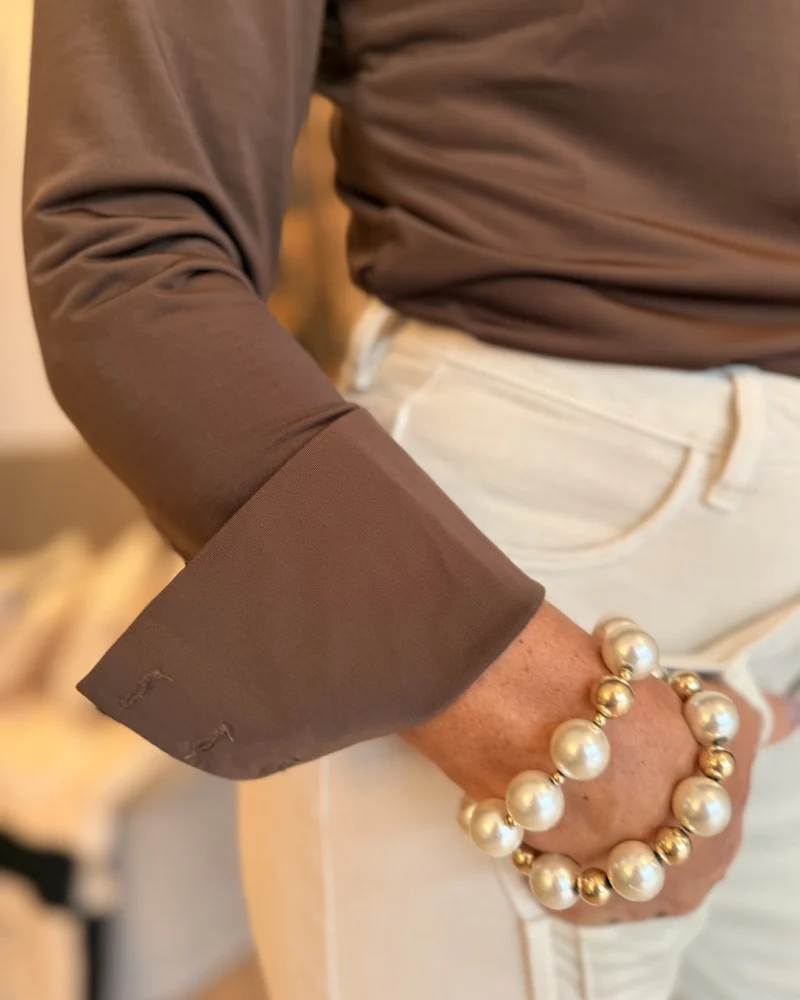Blouse Louise | bruin - Afbeelding 2