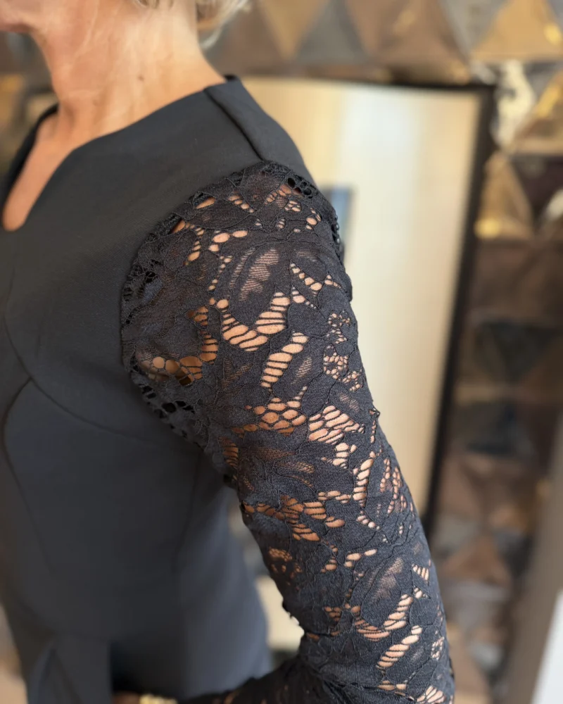 Jumpsuit Kant | Zwart - Afbeelding 2