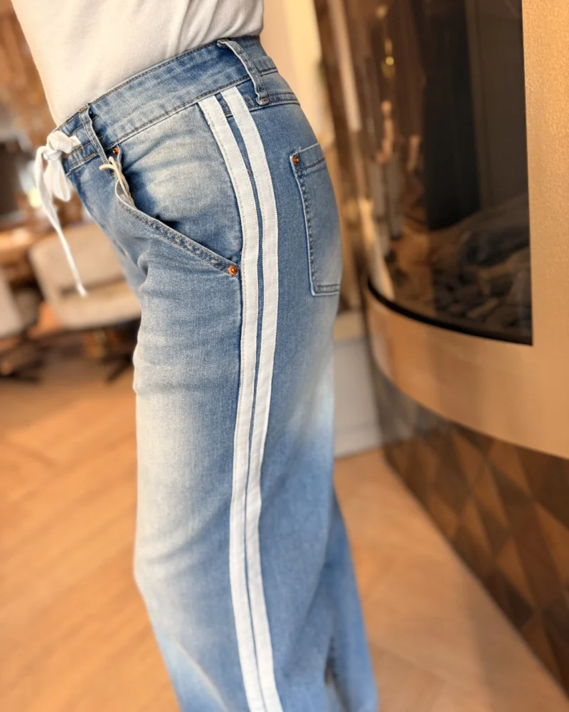 Wideleg Roos | Spijker met witte bies - Afbeelding 2