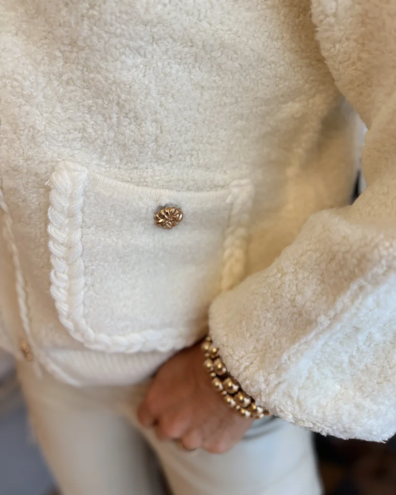 Vest Teddy | Wolwit - Afbeelding 2